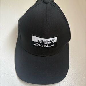 Eddie Bauer Black and White Logo Cap